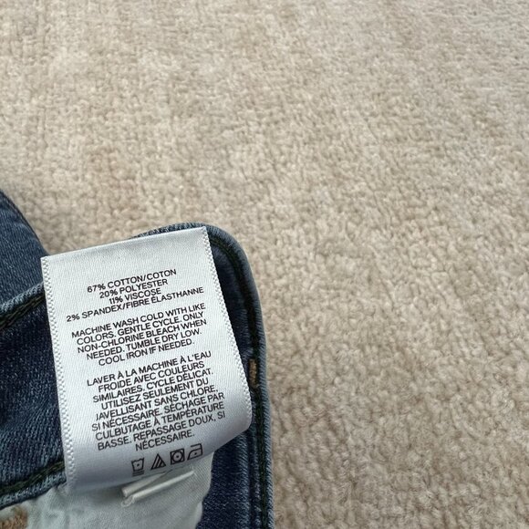 Express Blue Mid Rise Leggings Skinny Jeans 8 - Picture 11 of 11